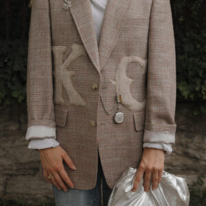 KC Tan Plaid Blazer