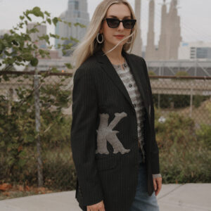 KC Pinstripe Blazer